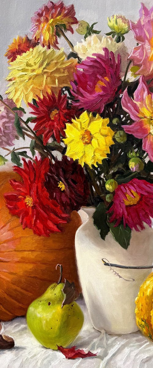 Pumpkin Still life #2 by Evgeniia Mekhova