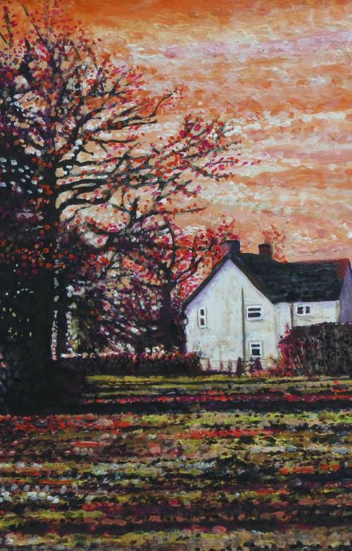 Evening Farmhouse by Roz Edwards