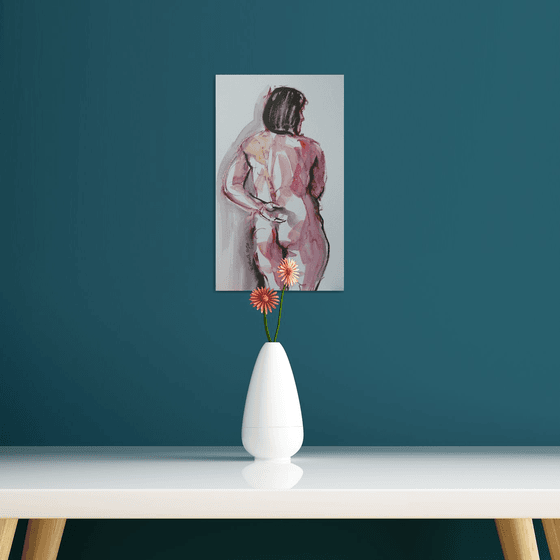 Standing female nude