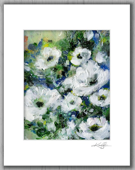 Floral Delight 51 - Textured Floral Abstract Painting by Kathy Morton Stanion