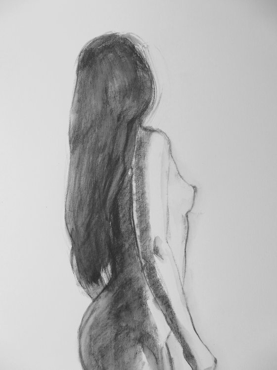 Kneeling female nude