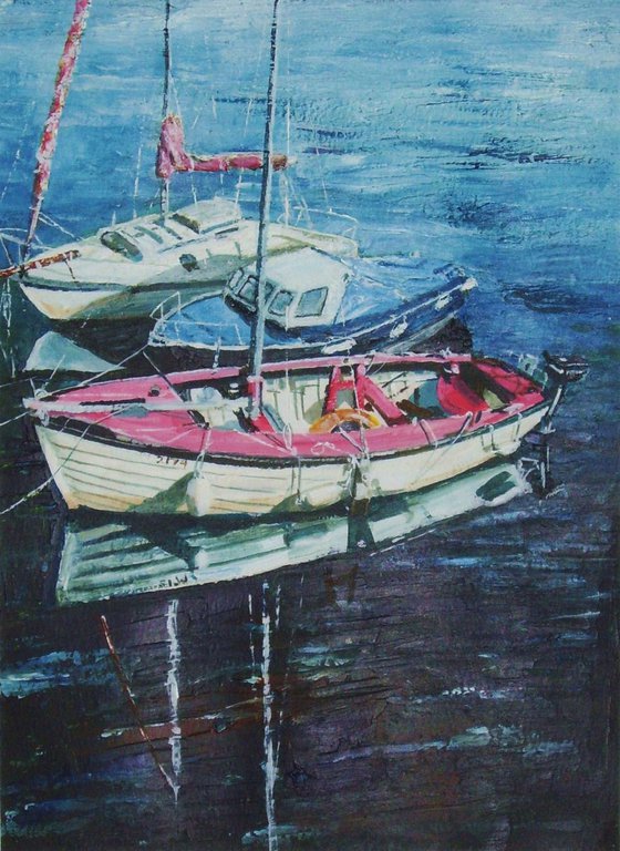 Boats in Castletown Harbour - Isle of Man 1