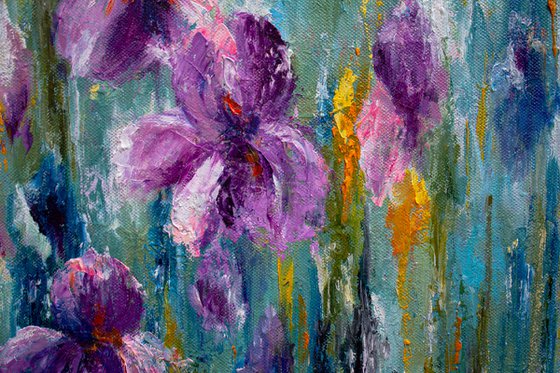 XL size abstract emotional painting Recollection of Spring