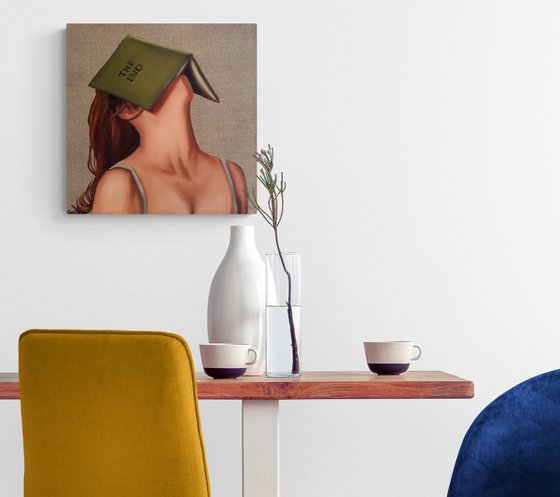 Redhead Girl with Book