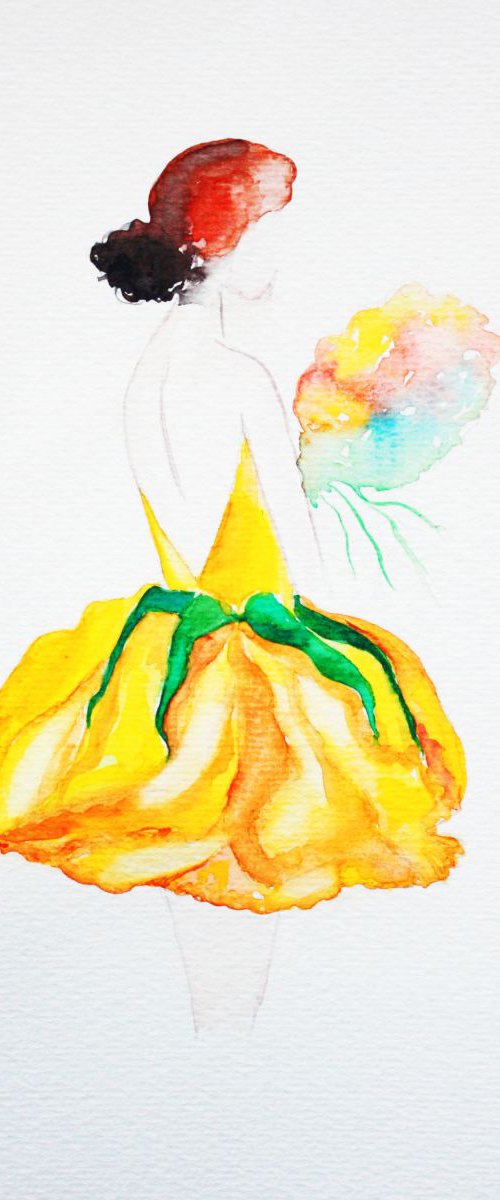 Yellow Lady Rose by Luba Ostroushko