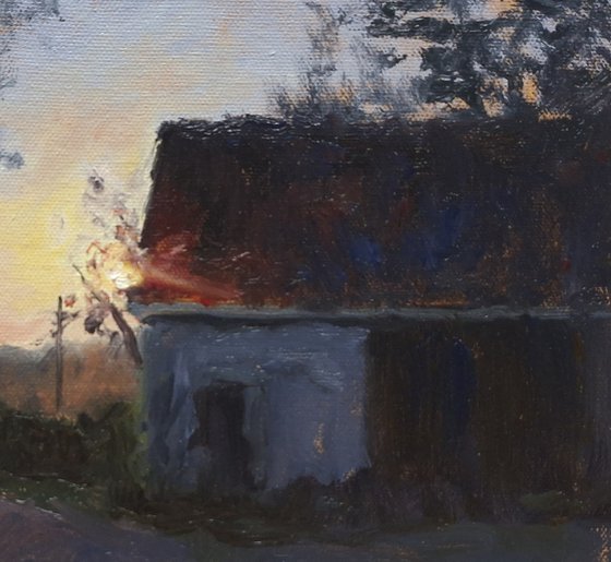 Rural French Lane - Plein Air