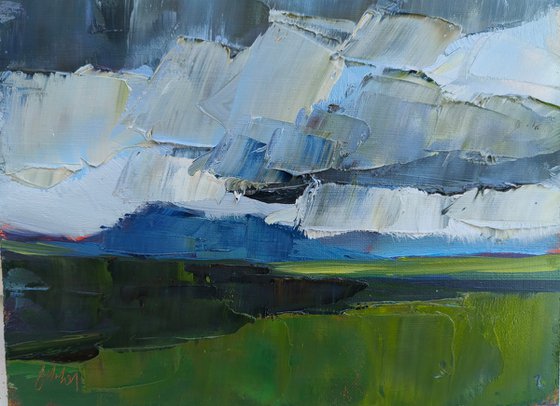 Landscape with clouds