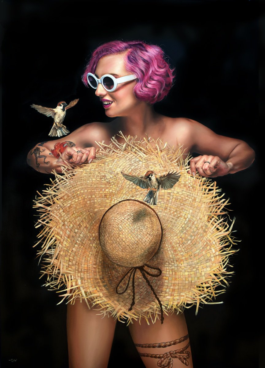 Photorealistic Oil Painting , Flora By Duhaj Peter, 31 X 43, Artwork For Sale On Artfinder