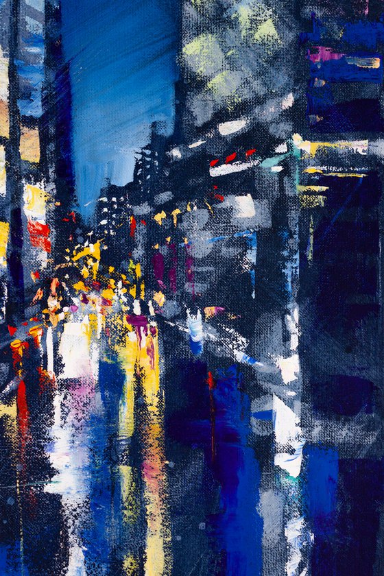 ABSTRACT CITYSCAPE ,Night city