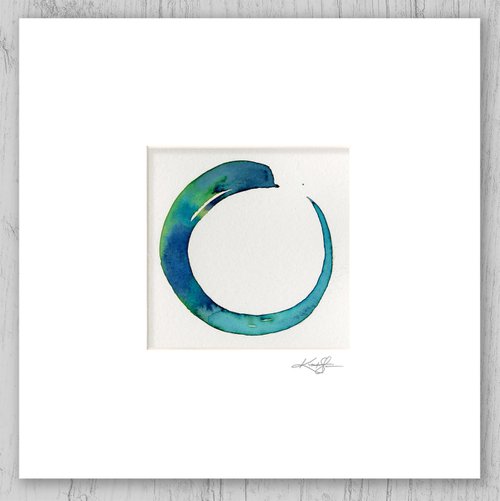Enso Serenity 103 - Abstract Zen Circle Painting by Kathy Morton Stanion by Kathy Morton Stanion