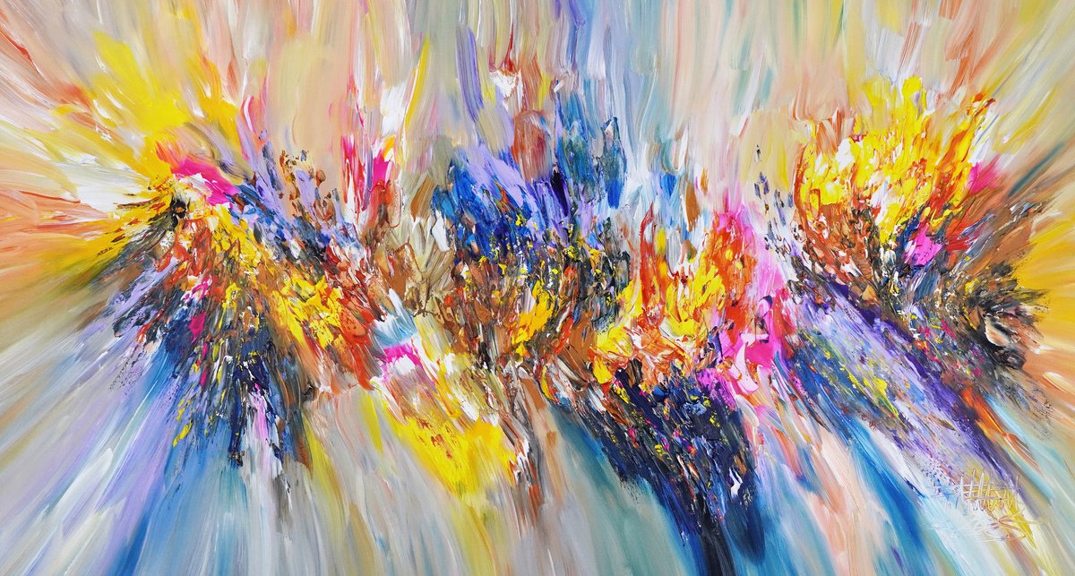 Good Mood Symphony C 1 By Peter Nottrott, 61 X 33, Artwork For Sale On Artfinder