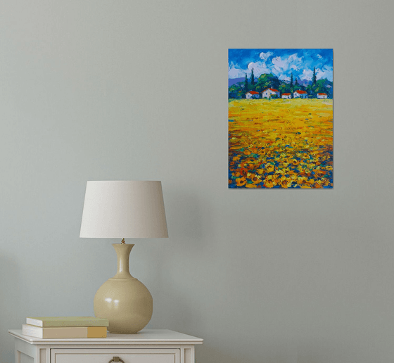 Ukrainian landscape (Sunflowers)