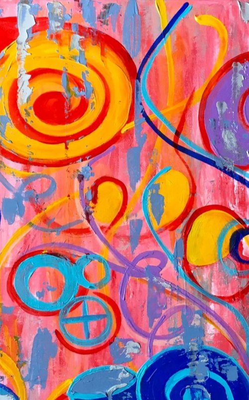 Abstract summer and sunshine by Olga Koval