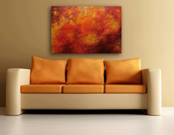 Abstract,yellow,orange. ONLY TODAY SALE.