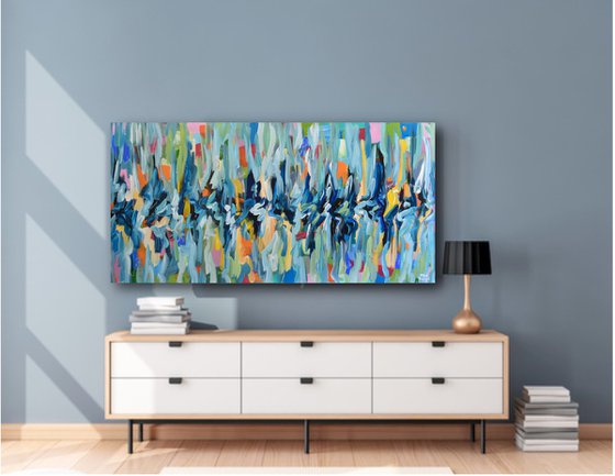 Burst of Happiness - Large Colorful Abstract