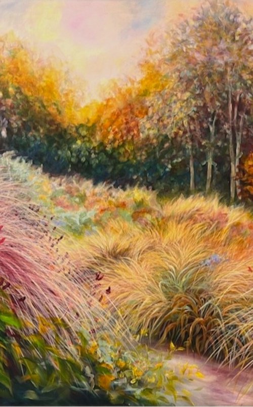 Breathe & Connect- Autumn Garden Landscape by Anita Nowinska
