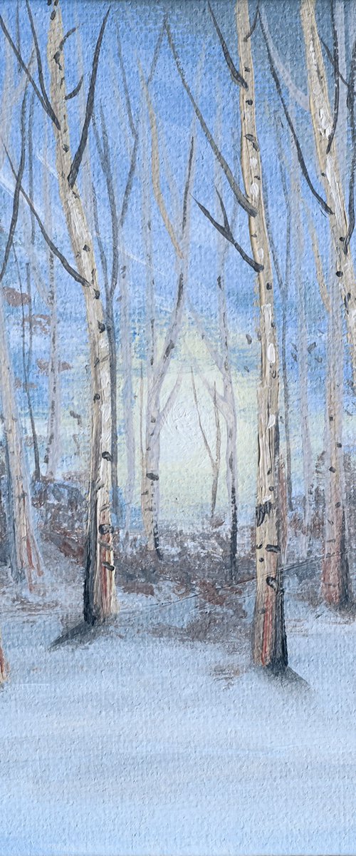 Winter Scene by Yvonne B Webb