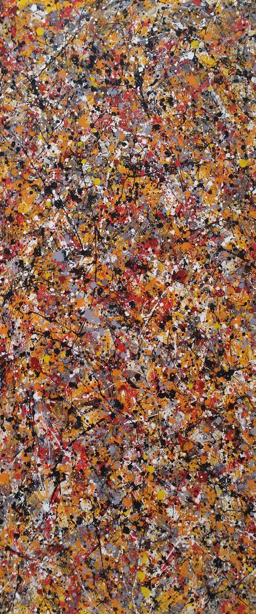 Modern Abstract  ACRYLIC PAINTING on CANVAS by M.Y. by Max Yaskin