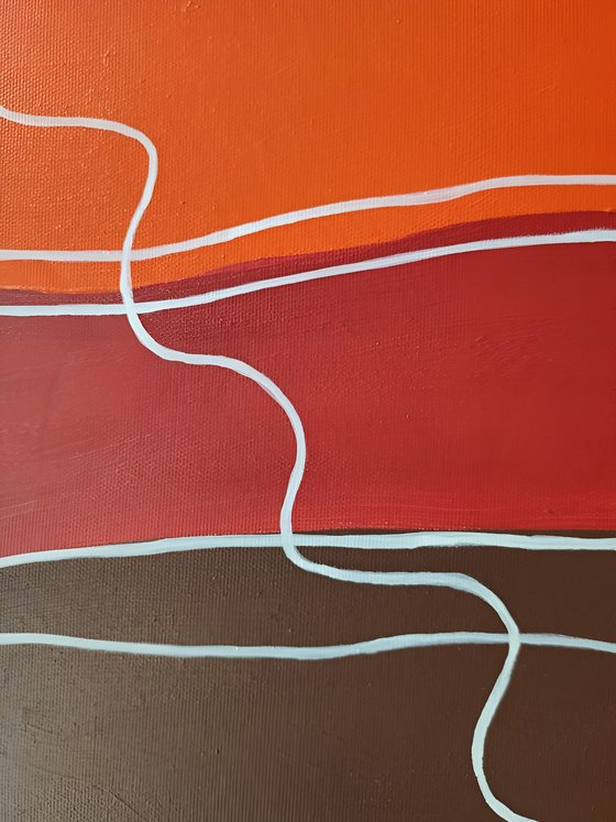 Zen Minimalism. Calming Warm Autumn Stones