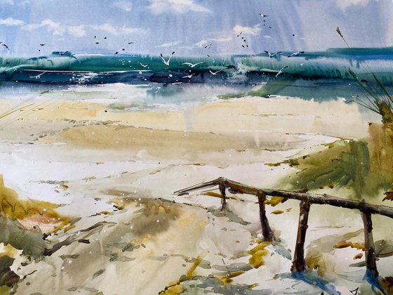 Watercolor "Summer Day” perfect gift