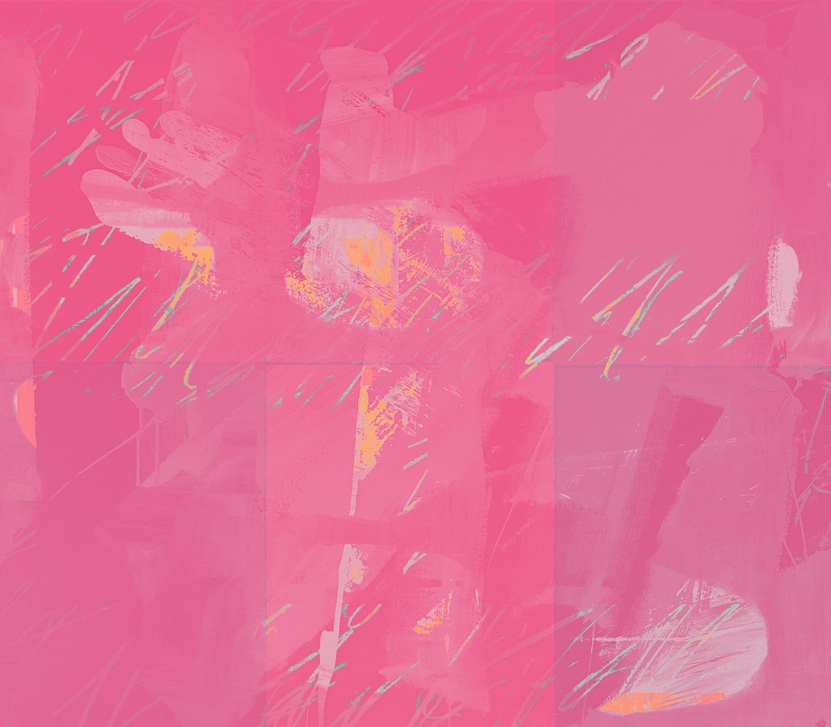 Abstract Print By The Most Active, 17 X 15", When Times Move By, Original Artwork