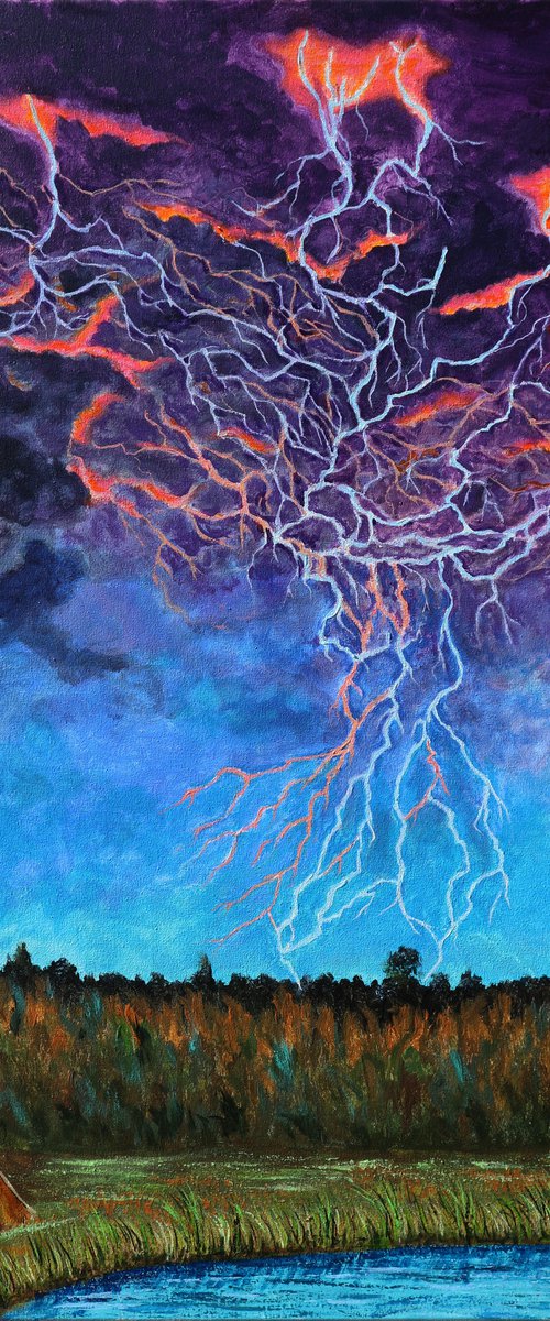 Tango of Lightning, 60*80 by Dmytro Yeromenko