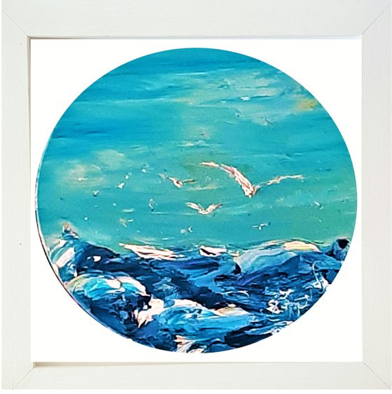 Seagull's Sky - semi abstract seascape
