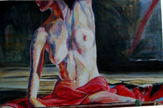 Nude Dancer series, one of a subset-"Bookends"