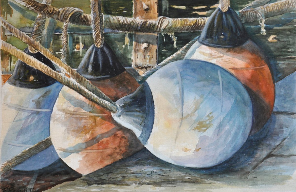 Boat buoys by Fabien Renault
