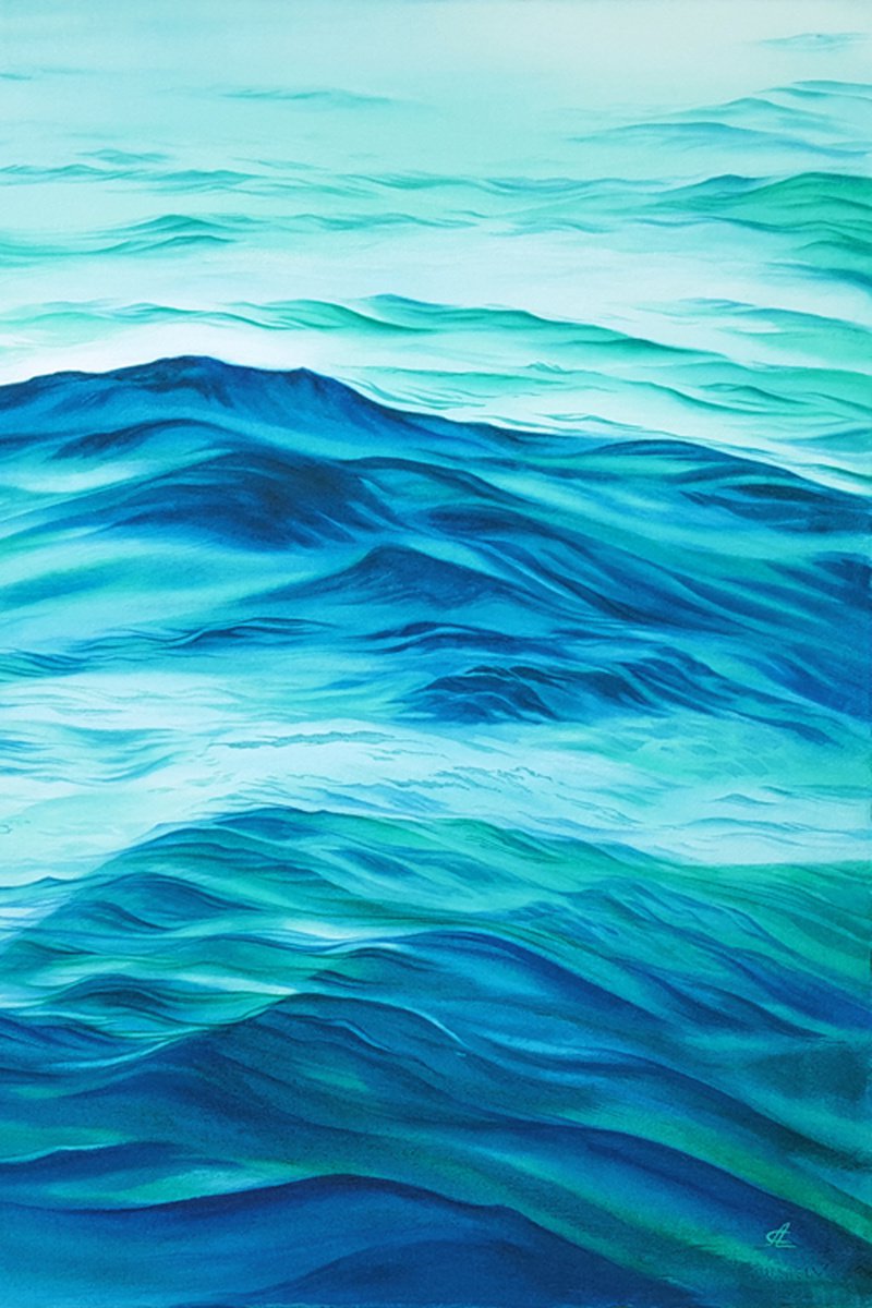 Sea and ocean waves #1 by Svetlana Lileeva