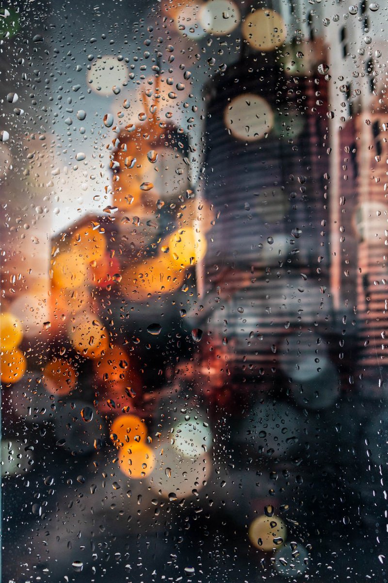 Abstract Cityscapes Photograph By Sven Pfrommer, 47 X 31", Rainy Days In Manila Vi, Original Artwork