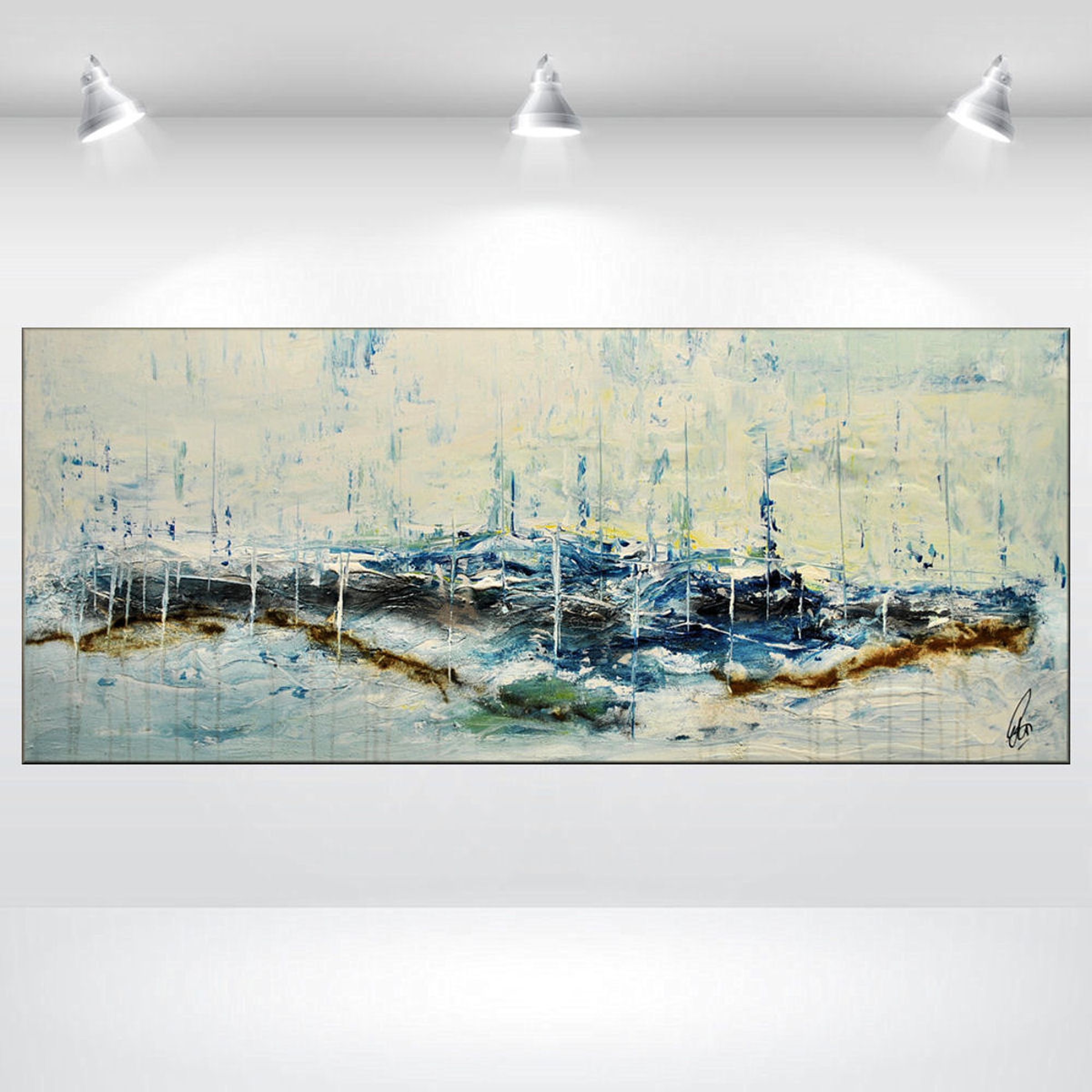 Wild Landscape Abstract Acrylic Painting Canva Artfinder