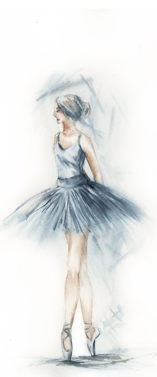 Ballerina in Blue n.12 by Sophie Rodionov