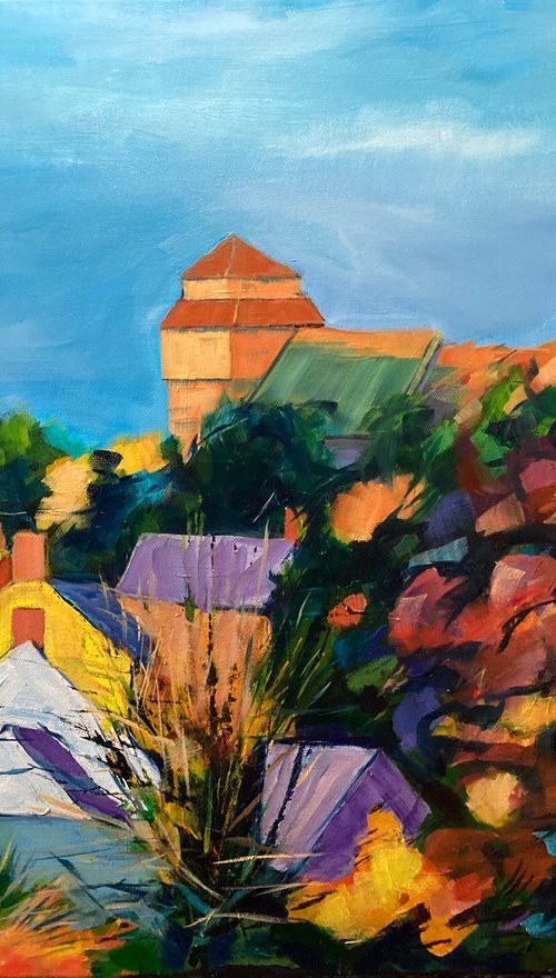 Knighton in autumn by Stuart Roper