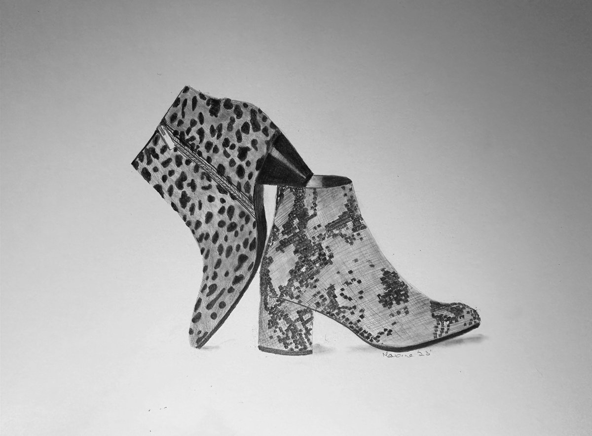 Animal print boots by Maxine Taylor