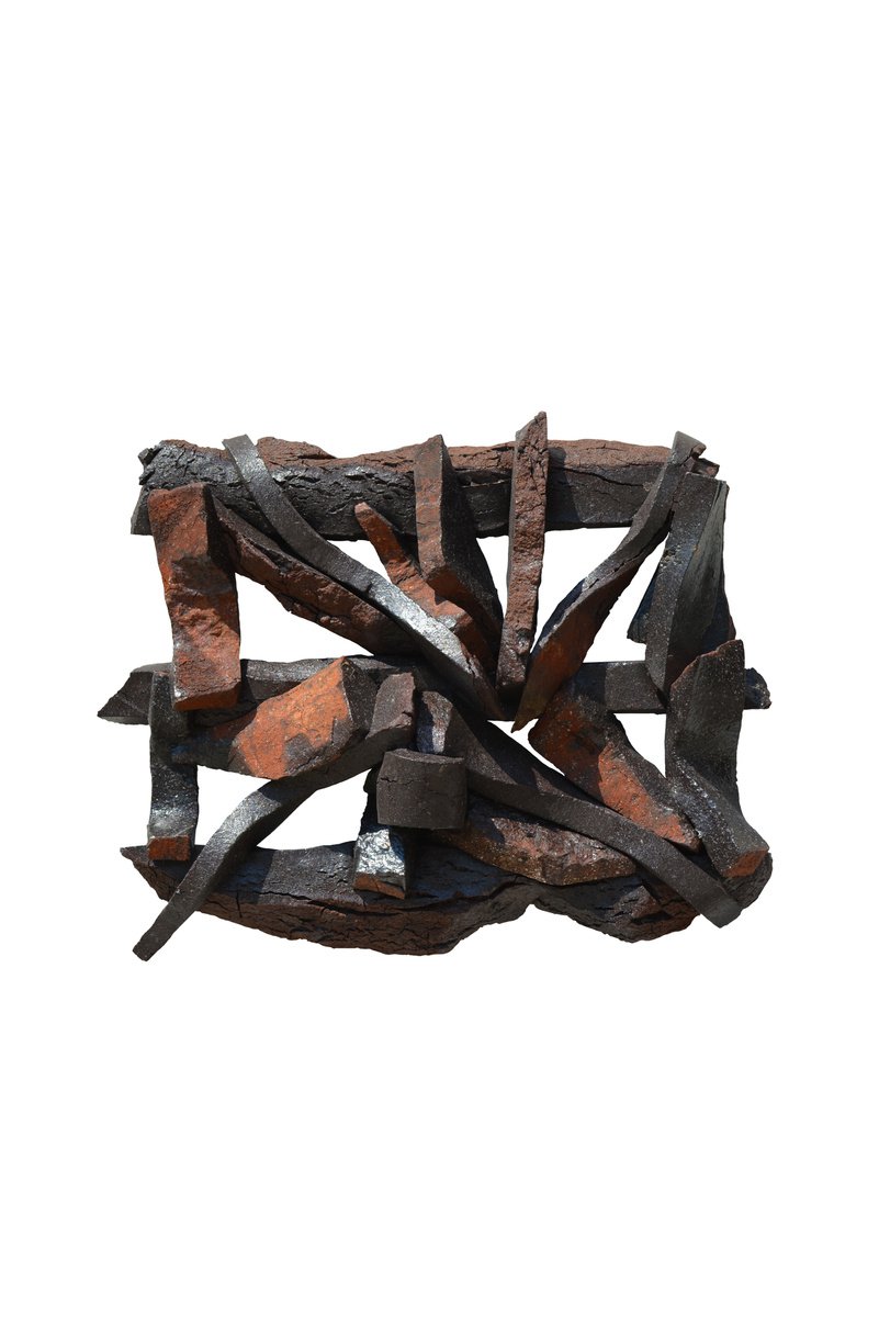 Organic Abstract Relief By Ognyan Chitakov, 16 X 12", "V", Original Artwork