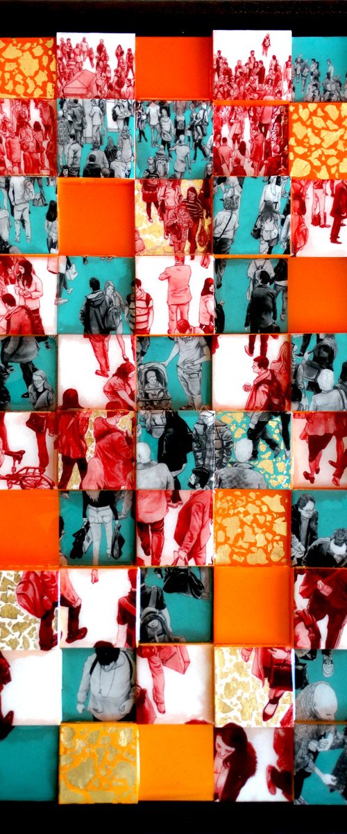 “People Old Normal II 3D Squares Bis” by Arturo Garcia de las Heras (Agheras73)
