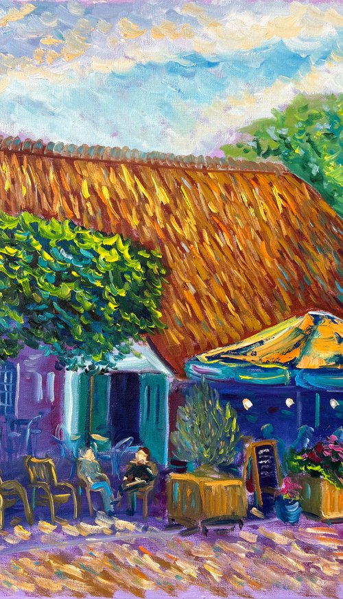 Dutch Village Cafe Terrace in Dalen by Dmitry Fedorov