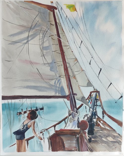 Sailing Athlanta by Aña Tyulpanova