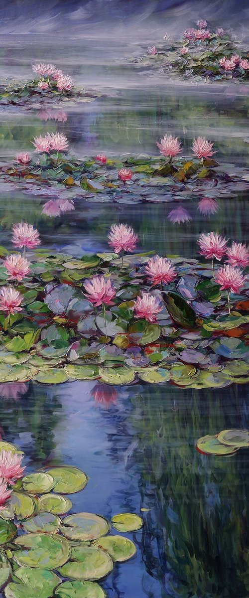 "Water lilies on the water" by Gennady Vylusk
