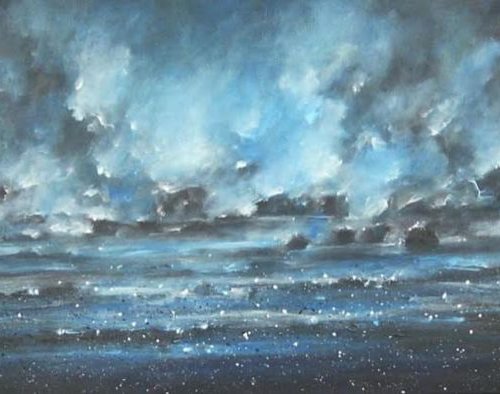 Drift  (Panoramic Landscape, 120x40cm) by Kalpana Soanes