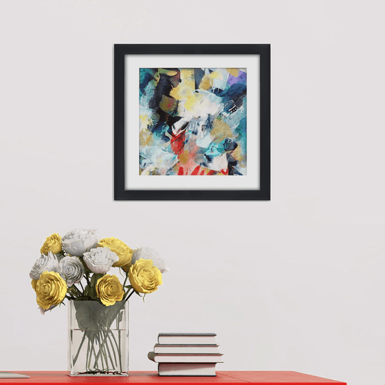 Abstraction #12 - Framed and ready to hang - original abstract painting