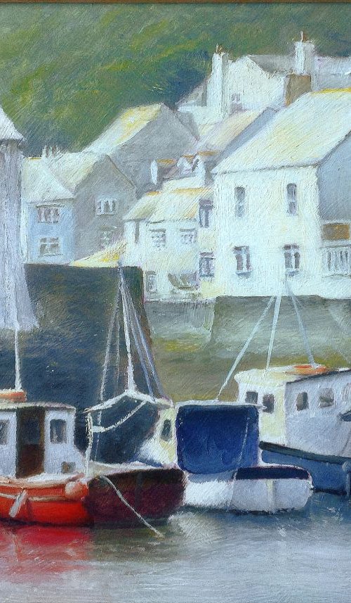 Polperro harbour by Ray Sandom