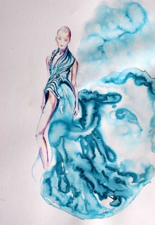 The Blue Dress by Anna Sidi-Yacoub