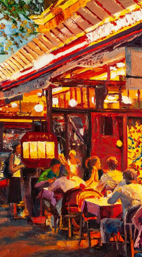 Commission "Evening cafe" by Aleksandr Neliubin