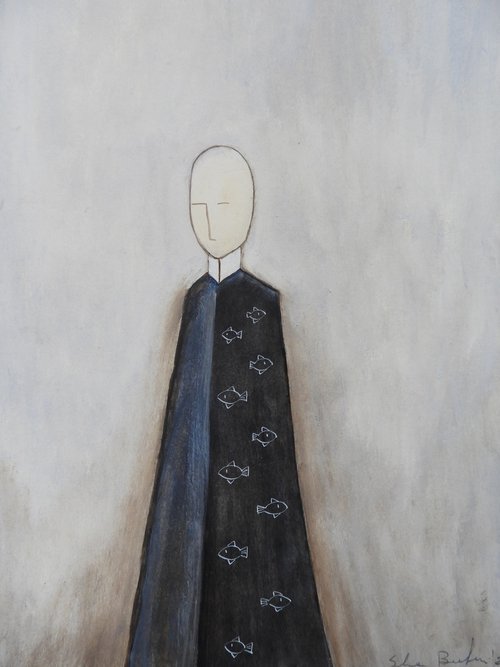 The figure with long dress by Silvia Beneforti