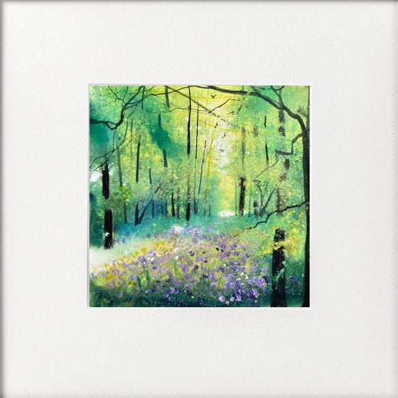 Seasons -  Spring Milkmaids Edge of Woods Framed