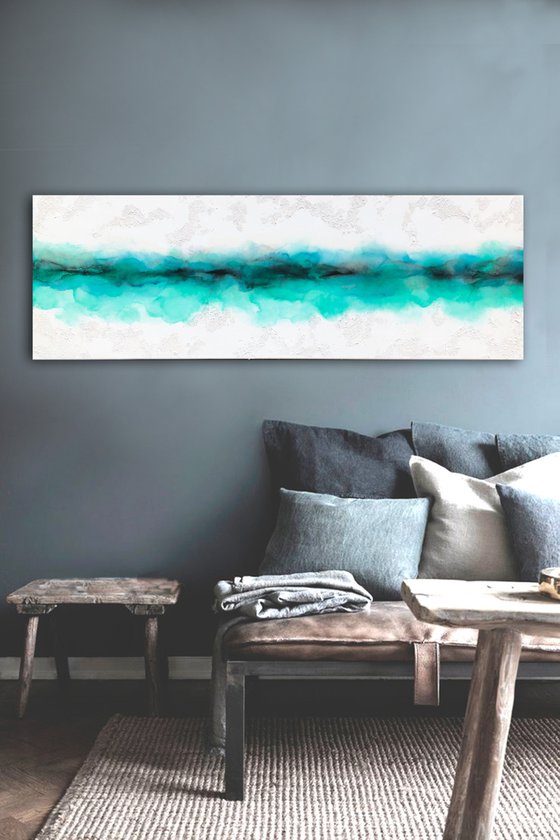 horizontal abstract (150 x 50 cm) Dee Brown