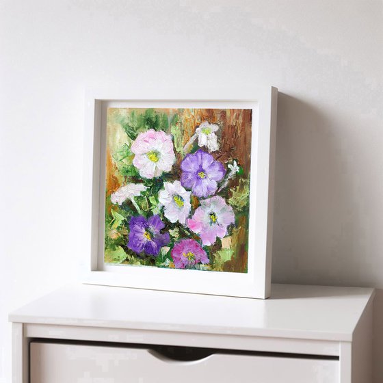 Petunia Flowers Painting