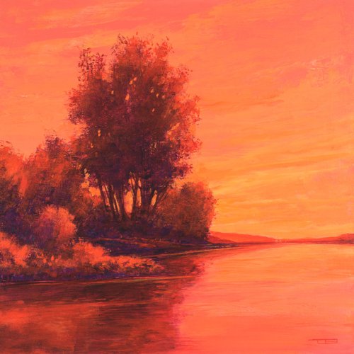 Lake Sunset 240124 by Don Bishop